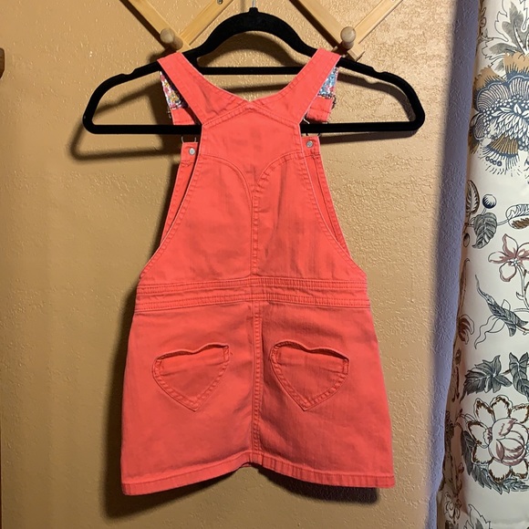 ❌SOLD❌Mini Boden Hot Pink Denim Overall Skirt - Picture 3 of 9